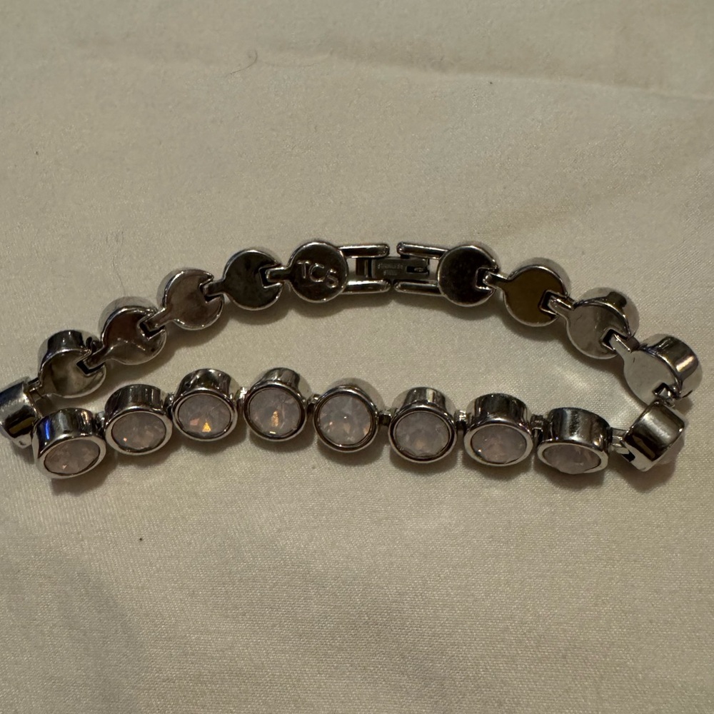 Touchstone Swarovski Crystal Ice Bracelet in Dusty Pink - Picture 3 of 5